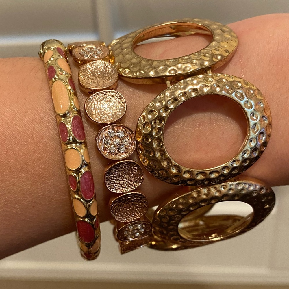 Rose Gold Bracelet Set
